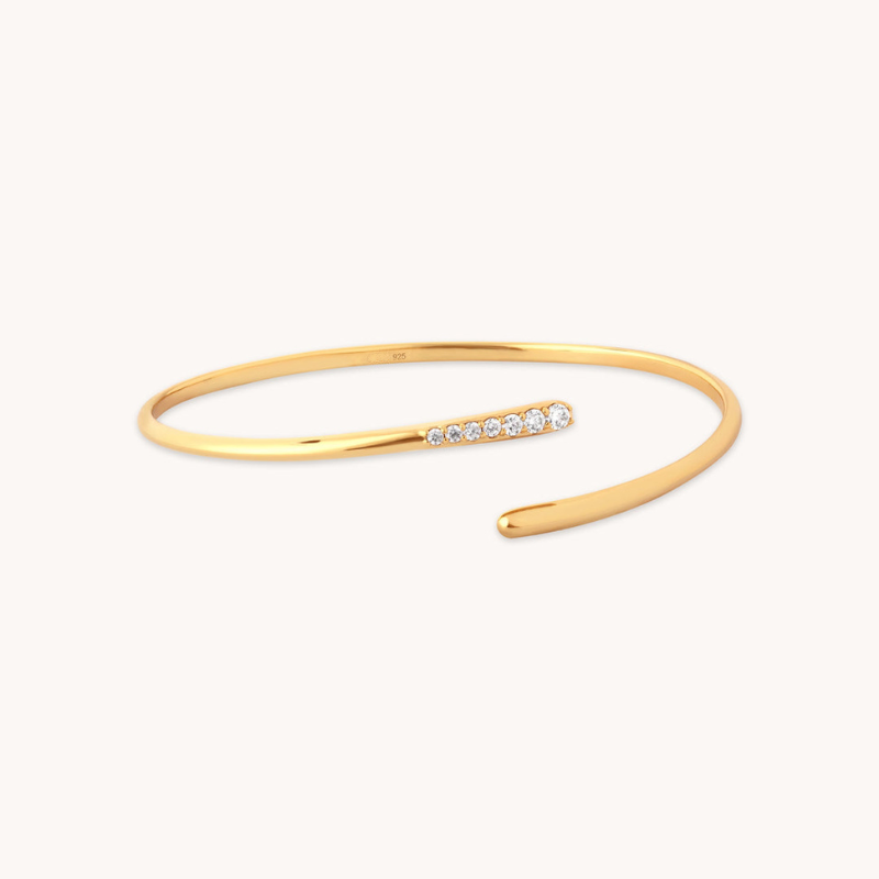 Delicate Crystal Accent Cuff for Women