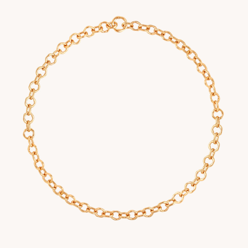 Classic Round Link Necklace for Women