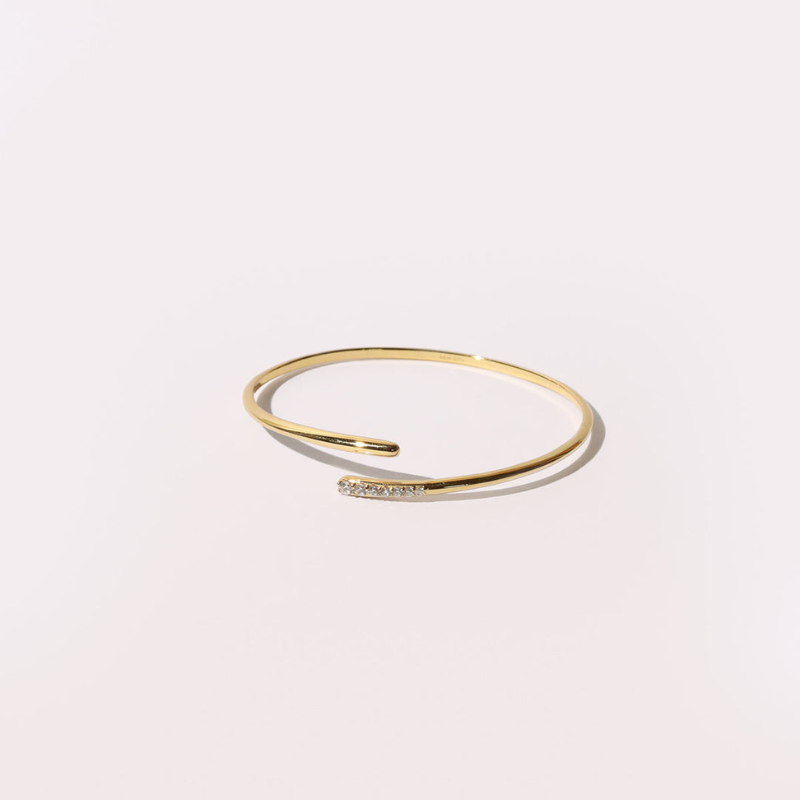 Delicate Crystal Accent Cuff for Women