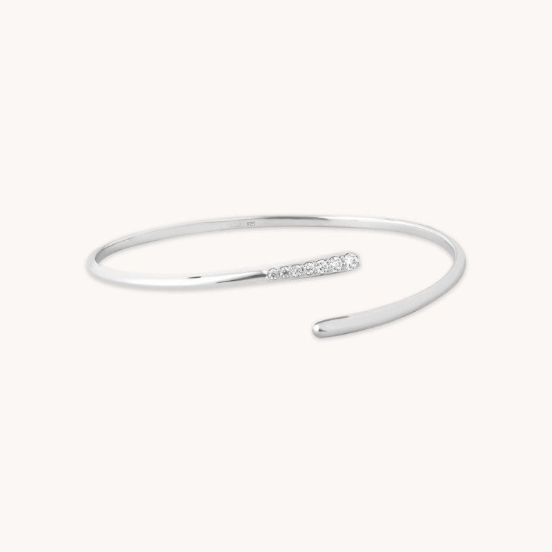 Delicate Crystal Accent Cuff for Women