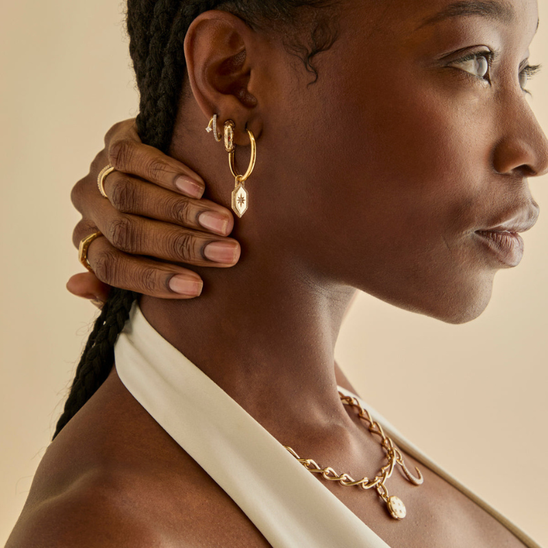 Elegant Crystal Hoop Huggie Earrings for Women