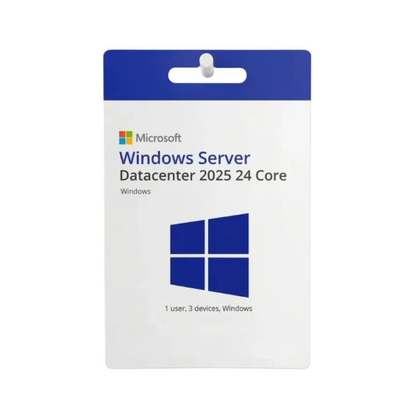 Microsoft Windows Server 2025 Datacenter | 24 Core License | 3 Devices